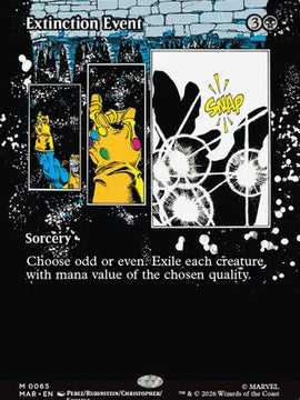 Extinction Event (Borderless) (MAR-065) - Marvel Universe Eternal-Legal Foil