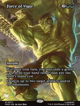 Force of Vigor (Borderless) (MAR-077) - Marvel Universe Eternal-Legal