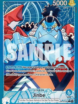 Jinbe - OP14-040 (Alternate Art) (OP14-040) - The Azure Sea's Seven Foil