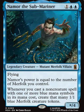 Namor the Sub-Mariner (MSH-069) - Marvel Super Heroes