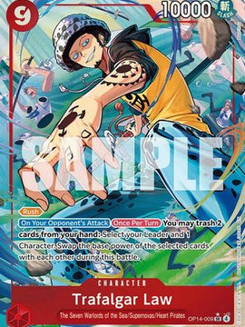 Trafalgar Law - OP14-009 (Alternate Art) (OP14-009) - The Azure Sea's Seven Foil