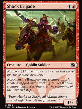 Shock Brigade (TDM-120) - Tarkir: Dragonstorm Foil