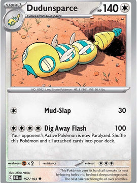 Dudunsparce (157/193) [Scarlet & Violet: Paldea Evolved]