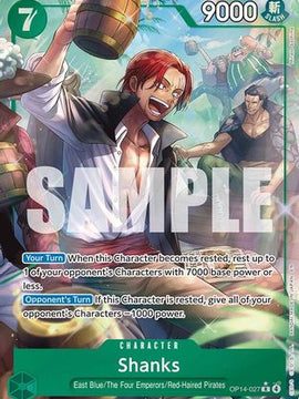 Shanks (Alternate Art) (OP14-027) - The Azure Sea's Seven Foil