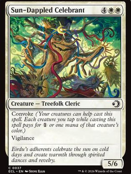Sun-Dappled Celebrant (ECL-037) - Lorwyn Eclipsed Foil