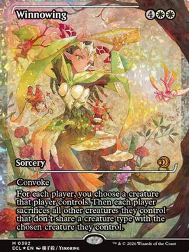 Winnowing (Showcase) (Fracture Foil) (ECL-392) - Lorwyn Eclipsed Foil