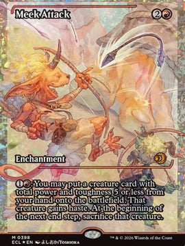 Meek Attack (0398) (Showcase) (Fracture Foil) (ECL-398) - Lorwyn Eclipsed Foil