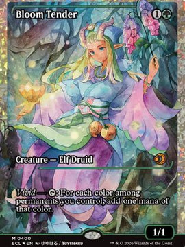 Bloom Tender (0400) (Showcase) (Fracture Foil) (ECL-400) - Lorwyn Eclipsed Foil