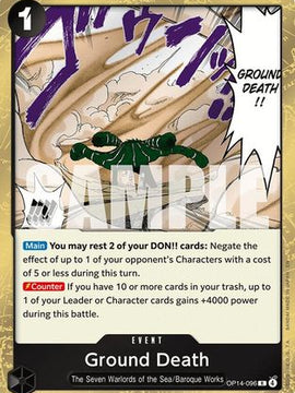 Ground Death (OP14-096) - The Azure Sea's Seven Foil