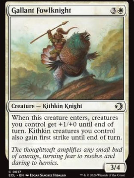 Gallant Fowlknight (ECL-017) - Lorwyn Eclipsed