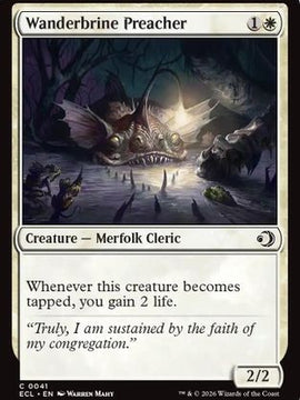 Wanderbrine Preacher (ECL-041) - Lorwyn Eclipsed Foil