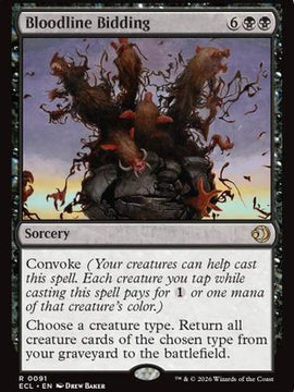 Bloodline Bidding (ECL-091) - Lorwyn Eclipsed Foil