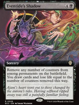 Eventide's Shadow (Extended Art) (ECC-028) - Commander: Lorwyn Eclipsed