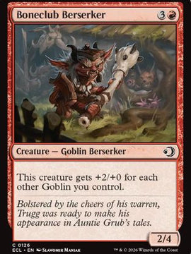 Boneclub Berserker (ECL-126) - Lorwyn Eclipsed Foil