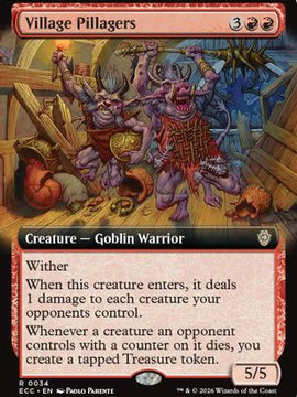 Village Pillagers (Extended Art) (ECC-034) - Commander: Lorwyn Eclipsed