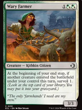 Wary Farmer (ECL-251) - Lorwyn Eclipsed Foil