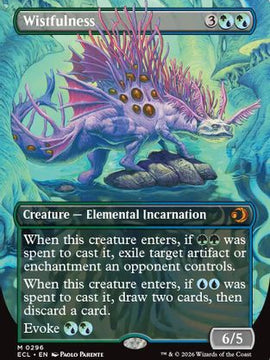 Wistfulness (Borderless) (ECL-296) - Lorwyn Eclipsed Foil