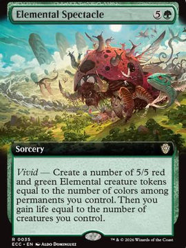 Elemental Spectacle (Extended Art) (ECC-035) - Commander: Lorwyn Eclipsed
