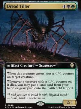 Dread Tiller (Extended Art) (ECC-040) - Commander: Lorwyn Eclipsed