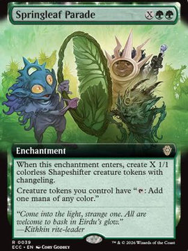 Springleaf Parade (Extended Art) (ECC-039) - Commander: Lorwyn Eclipsed