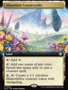 Abundant Countryside (Extended Art) (ECC-042) - Commander: Lorwyn Eclipsed
