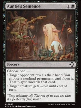 Auntie's Sentence (ECL-085) - Lorwyn Eclipsed Foil