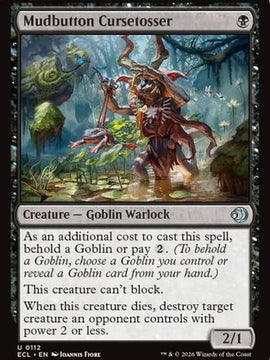 Mudbutton Cursetosser (ECL-112) - Lorwyn Eclipsed Foil