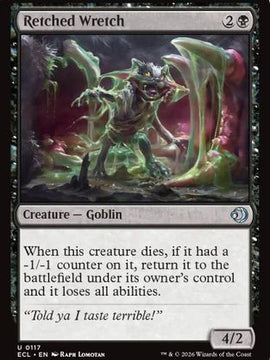 Retched Wretch (ECL-117) - Lorwyn Eclipsed Foil