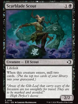 Scarblade Scout (ECL-118) - Lorwyn Eclipsed Foil