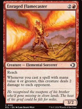 Enraged Flamecaster (ECL-135) - Lorwyn Eclipsed