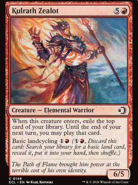 Kulrath Zealot (ECL-148) - Lorwyn Eclipsed Foil