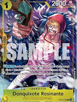 Donquixote Rosinante (Illustration Box Vol.6) (OP12-108) - One Piece Promotion Cards Foil