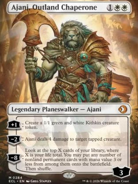 Ajani, Outland Chaperone (Borderless) (ECL-284) - Lorwyn Eclipsed