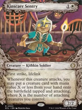 Kinscaer Sentry (Showcase) (ECL-300) - Lorwyn Eclipsed Foil