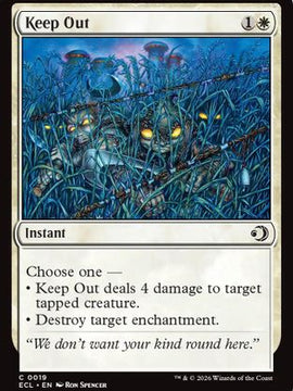Keep Out (ECL-019) - Lorwyn Eclipsed Foil