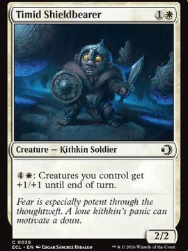 Timid Shieldbearer (ECL-039) - Lorwyn Eclipsed Foil