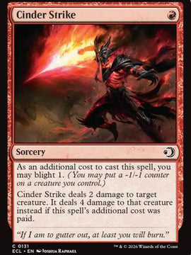 Cinder Strike (ECL-131) - Lorwyn Eclipsed Foil