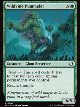 Wildvine Pummeler (ECL-203) - Lorwyn Eclipsed Foil