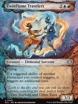 Twinflame Travelers (Showcase) (ECL-345) - Lorwyn Eclipsed Foil