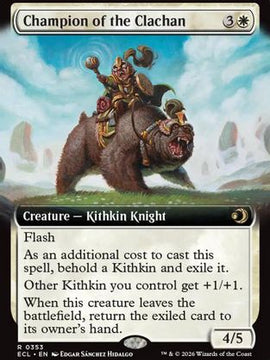Champion of the Clachan (Extended Art) (ECL-353) - Lorwyn Eclipsed