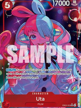 Uta (003) (Alternate Art) (EB03-003) - Extra Booster: One Piece Heroines Edition Foil