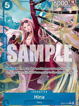 Hina (Alternate Art) (EB03-025) - Extra Booster: One Piece Heroines Edition Foil