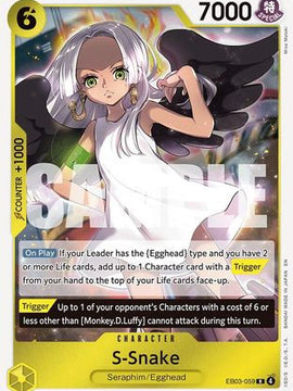 S-Snake (EB03-059) - Extra Booster: One Piece Heroines Edition Foil