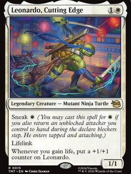 Leonardo, Cutting Edge (TMT-015) - Teenage Mutant Ninja Turtles Foil