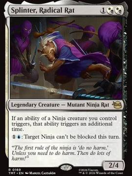 Splinter, Radical Rat (TMT-169) - Teenage Mutant Ninja Turtles Foil