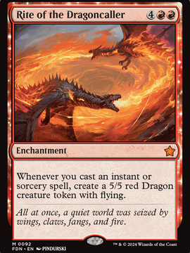 Rite of the Dragoncaller (FDN-092) - Foundations Foil