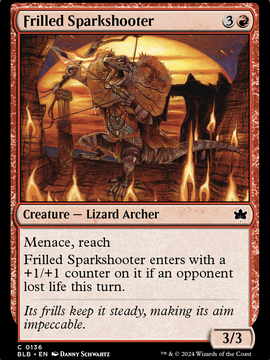 Frilled Sparkshooter (BLB-136) - Bloomburrow