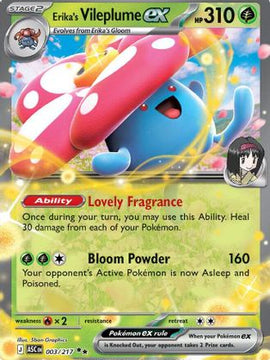 Erika's Vileplume ex 3 - ME Ascended Heroes Holofoil