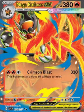 Mega Emboar ex - 031/217 31 - ME Ascended Heroes Holofoil