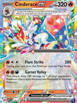 Cinderace ex 38 - ME Ascended Heroes Holofoil